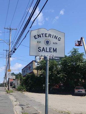 Entering Salem from Beverly.