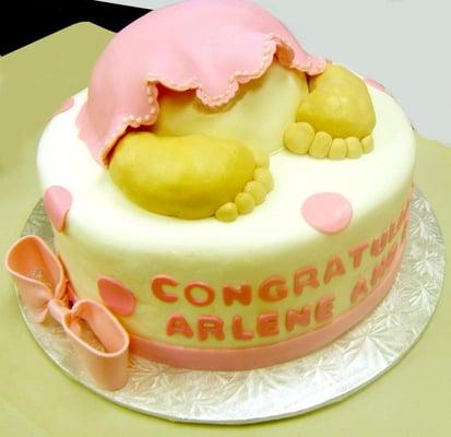 Baby Shower 8" double layer cake.