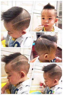 New hair cut of my 20m boy~ thx David!!