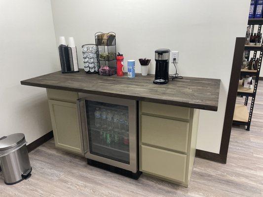 complimentary coffee/ drink bar