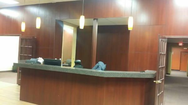 The front desk is nice