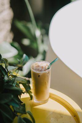 Iced Lunar Latte with vanilla and cardamom