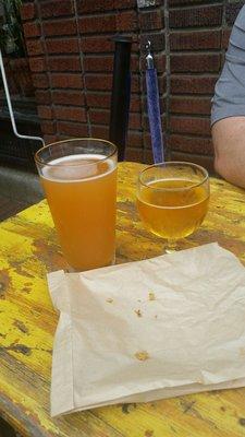 Great beer selection and leftover cookie remnants from Lucky's deli down the street.