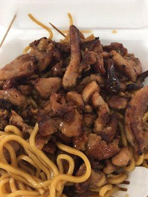 Chicken teriyaki noodles