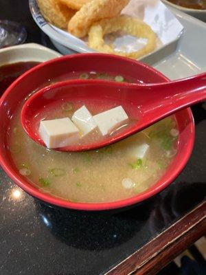 Hot, fresh miso, love this!