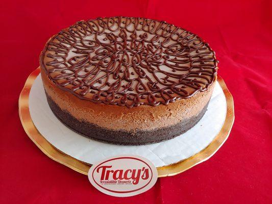 Tracy's Irresistible Desserts chocolate cheesecake.