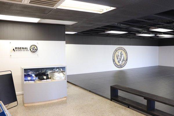 Reception area for martial arts school.