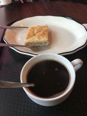 Turkish Coffee and Baklava