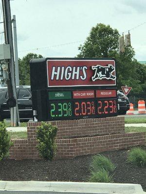 Current gas prices here