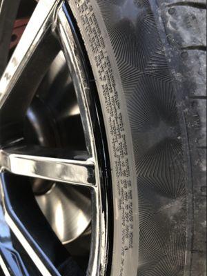 Rim scratch