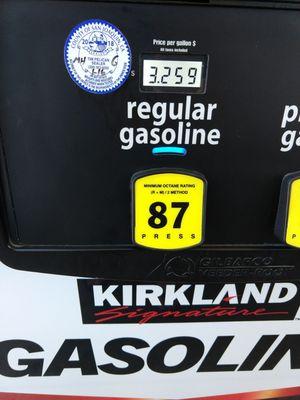 Gas price is 9/22/18