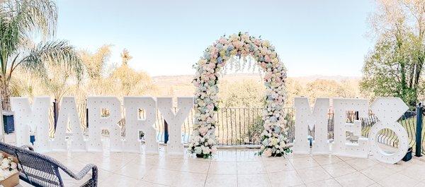 Custom Floral Arch