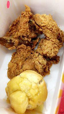 Wings and honey biscuit