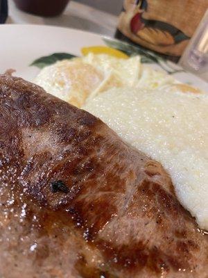 Steak and eggs