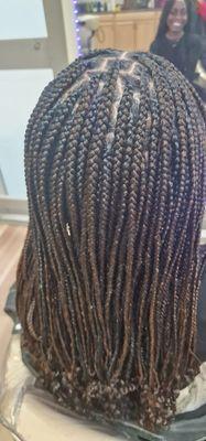 Medium knotless braids