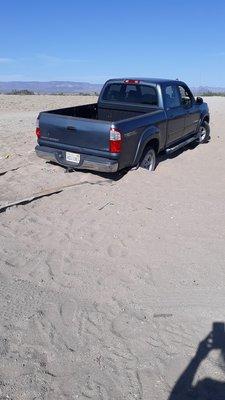 I was stuck in the sand and big d's towing,came fast very friendly,even gave me water.