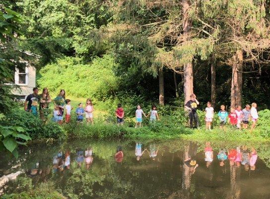 Summer campers enjoying our yearly art and nature camps