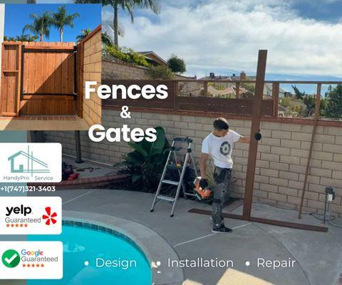 Professional fence and gate design, installation, and repair services in Los Angeles. Quality guaranteed!