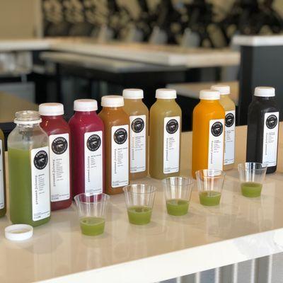 Cold Pressed Juices available at our Rehab Bar!