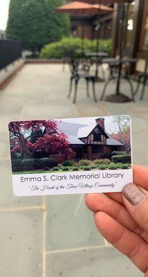 One of three options for your Emma Clark Library Card