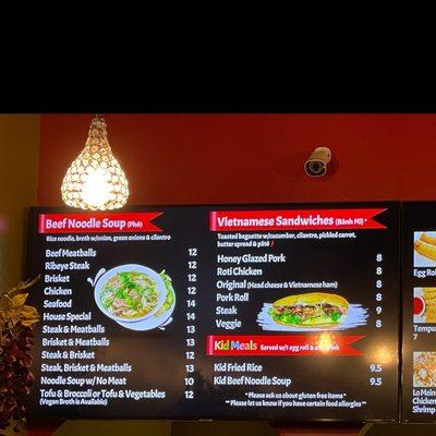 Menu part 1