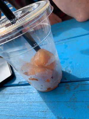 Is this ice made out of frozen coffee?