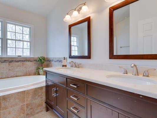 Master Bath was turned into a luxury spa!  Gorgeous work again!