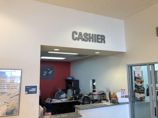 Cashier Counter at Heiser Toyota