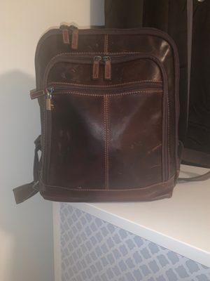 Leather book bag by Jack Georges