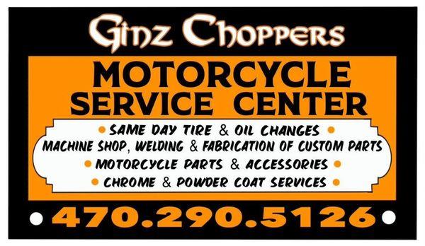 Full service motorcycle shop