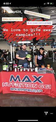 You can find us at one of the many Body Xchange gyms in town every Monday from 4:30-7:30...come by and grab some free samples