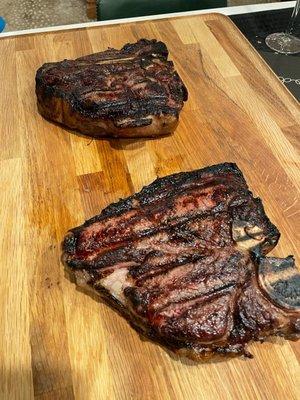 T-bone steaks