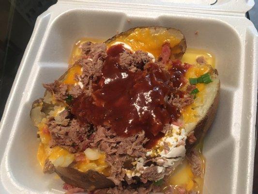 BBQ baked potato