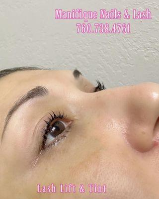 lash lift and tint