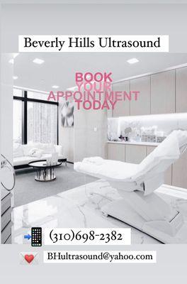 Book your appointment today 
(310)698-2382
BHultrasound@yahoo.com