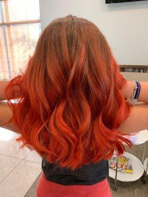 Red Balayage-Ombre by Trinh