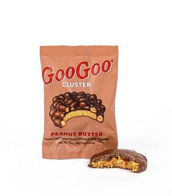 Peanut Butter Goo Goo Cluster - peanuts, peanut butter filling, and milk chocolate!