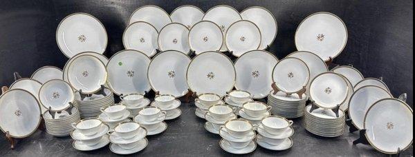 Just one of over 75 sets of antique and discontinued china we have for sale.