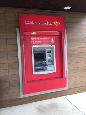 Four ATMs outside and two at the drive up