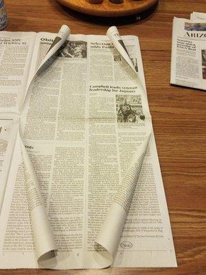 AZ Republic Paper quality changed in late 2017 making it unreadable