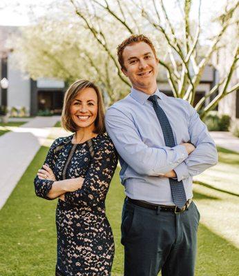 Dr. Karin Hilsabeck and Dr. Tyler Block