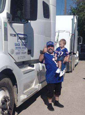 Photo in front of Sage training truck.