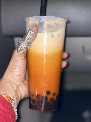 Thai tea W/boba