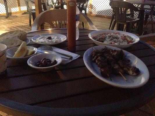 Outdoor seating. Authentic Greek Cuisine