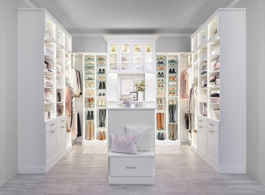 Walk-In Closet Design by Inspired Closets Vermont.