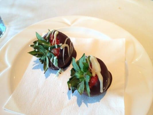 Seriously good dark chocolate covered strawberries