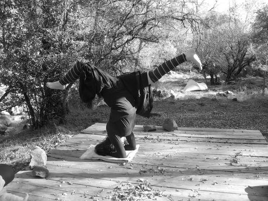 winter headstand