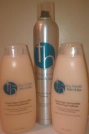 Turning Heads brand of hair products, made with Argon oil and other natural ingredients.