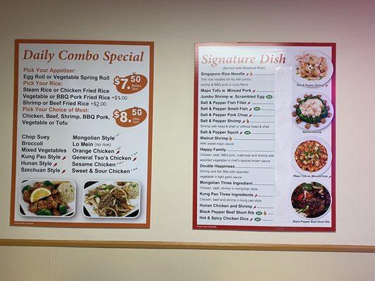 Nice daily combo specials