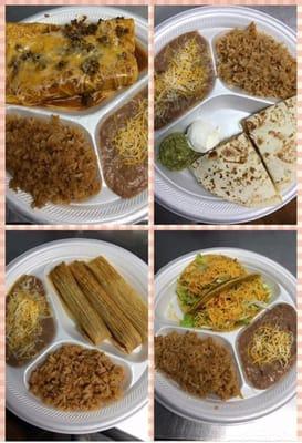 We serve freshly made as you order Mexican food. Our specialty is Authentic pork tamales and salsa!